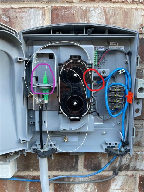 fiber junction box sprint|at&t fiber run to inside.